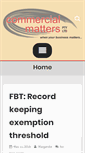 Mobile Screenshot of commercialmatters.com.au